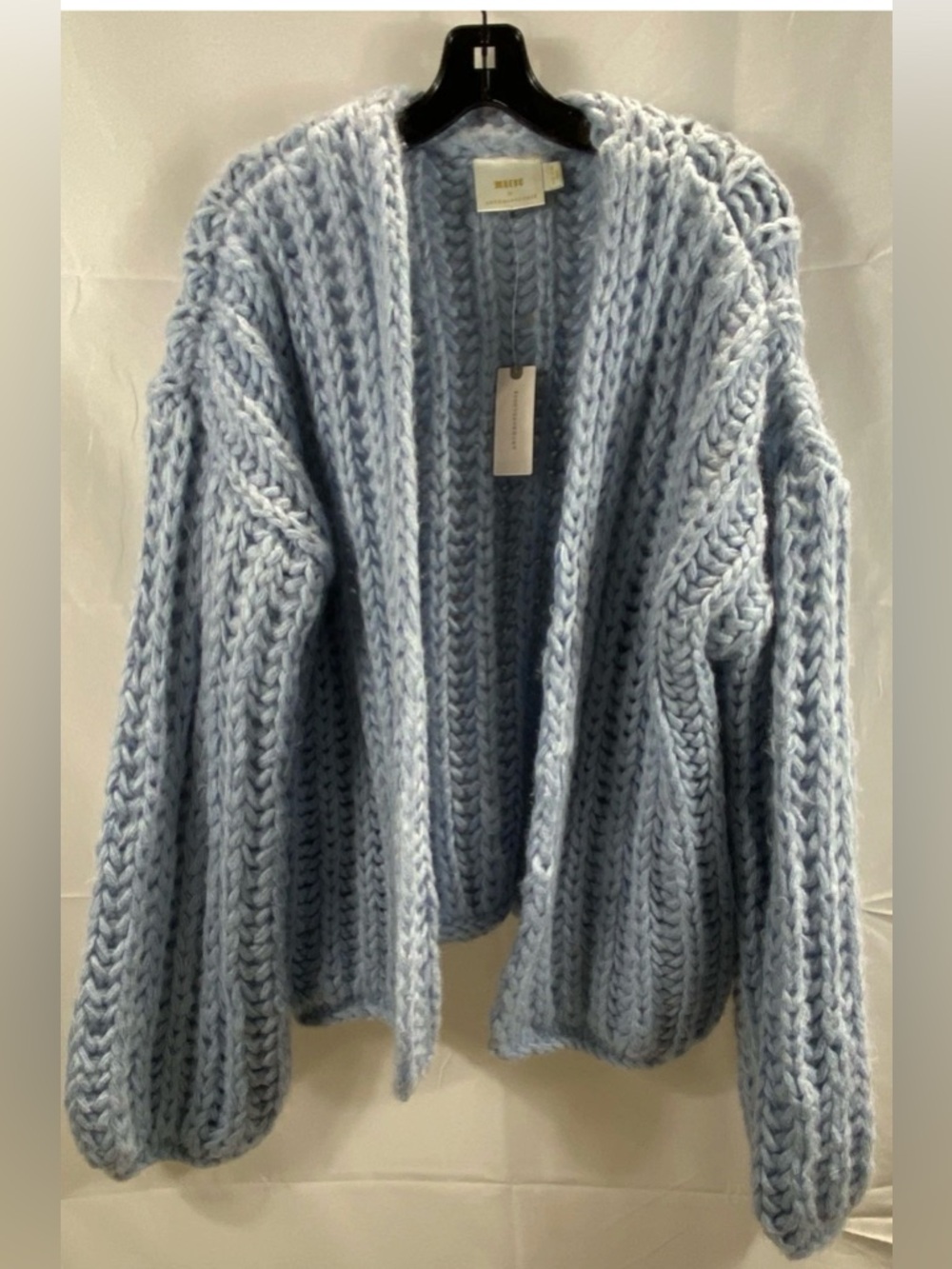 Maeve Anthropologie Women's Blue Chunky Knit Cardigan NWT One Size